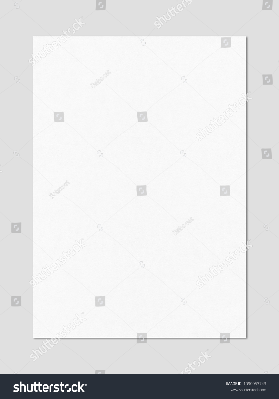 Blank White A4 Paper Sheet Mockup Stock Photo 1090053743 | Shutterstock