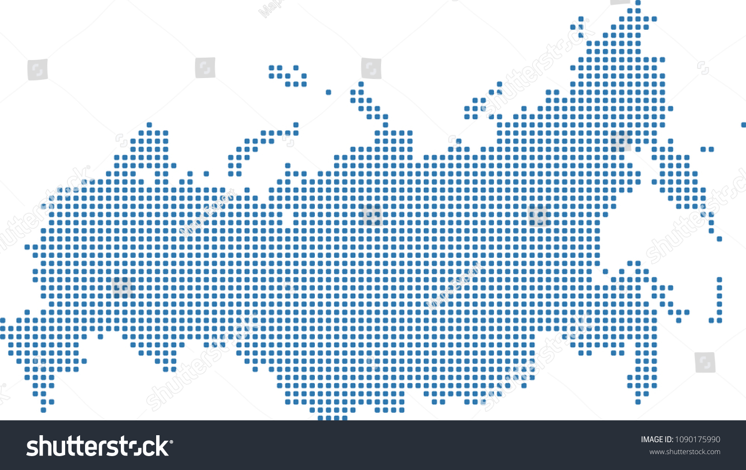 Карта россии в пикселях