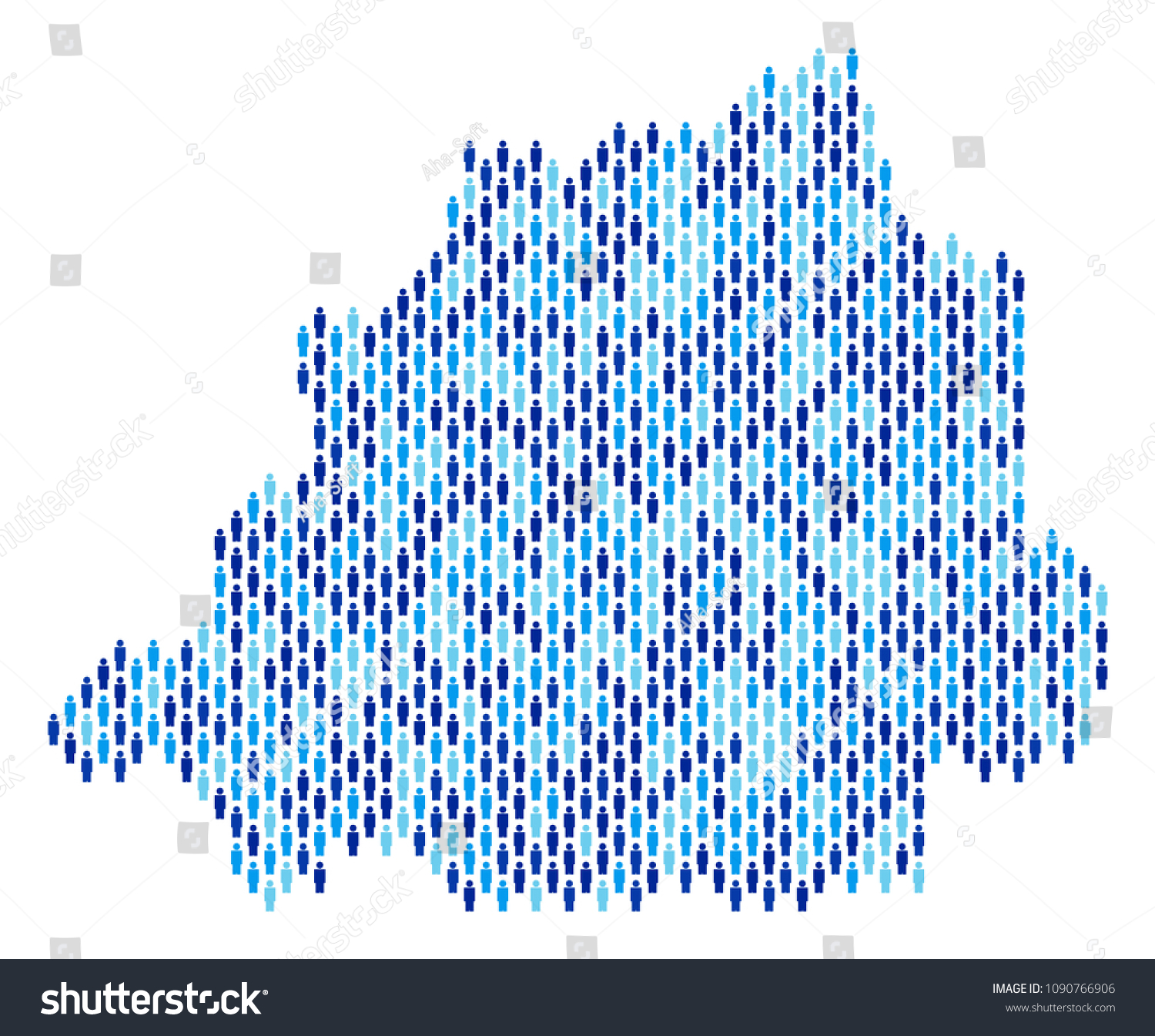 Population Vatican Map Demography Vector Abstraction Stock Vector