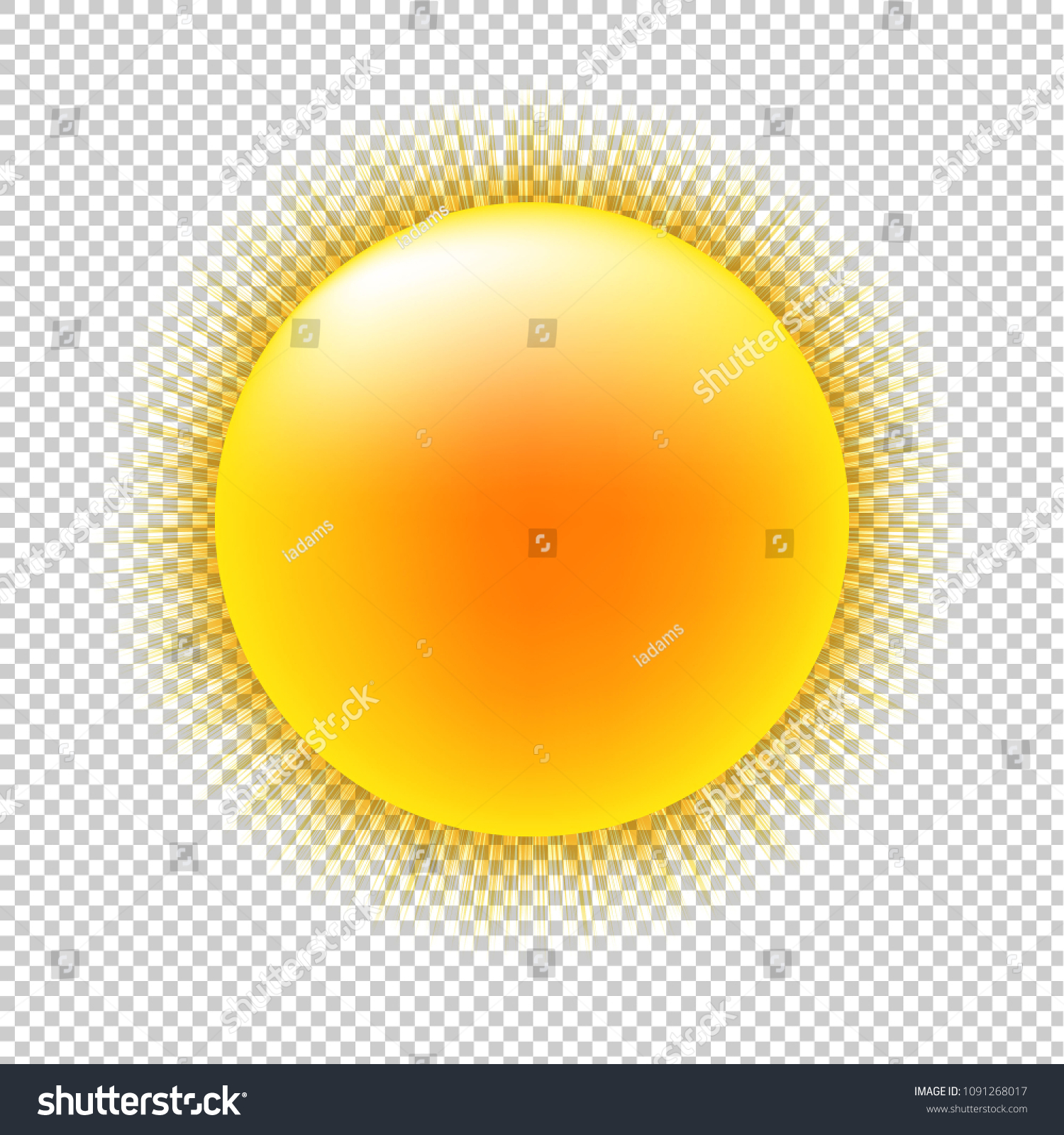 Sun Transparent Background Gradient Mesh Vector Stock Vector (Royalty ...