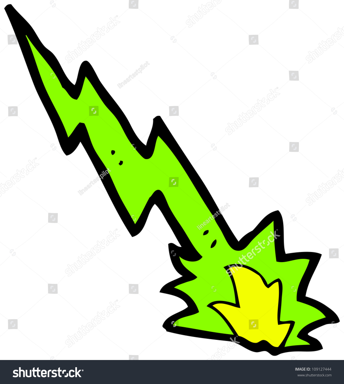 Cartoon Electric Lightning Bolt Stock Illustration 109127444 Shutterstock 