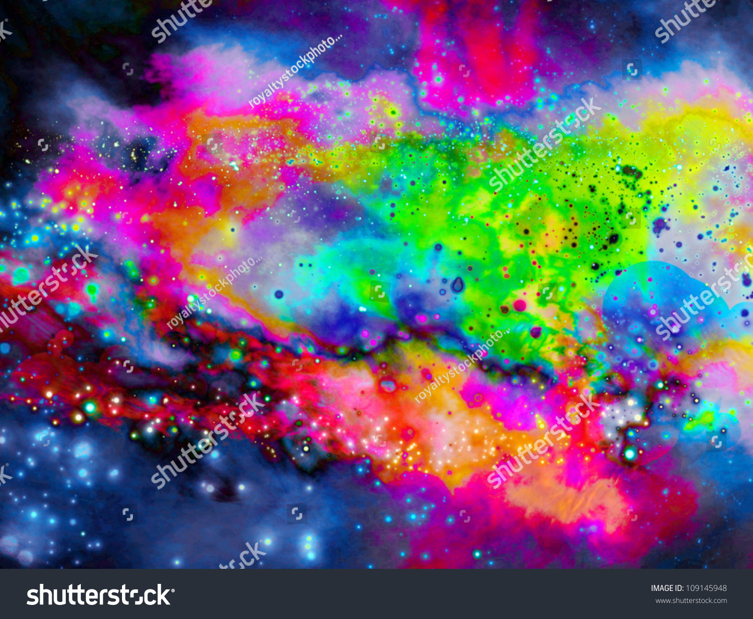 Milky Way Galaxy Outer Space Stock Illustration 109145948 Shutterstock