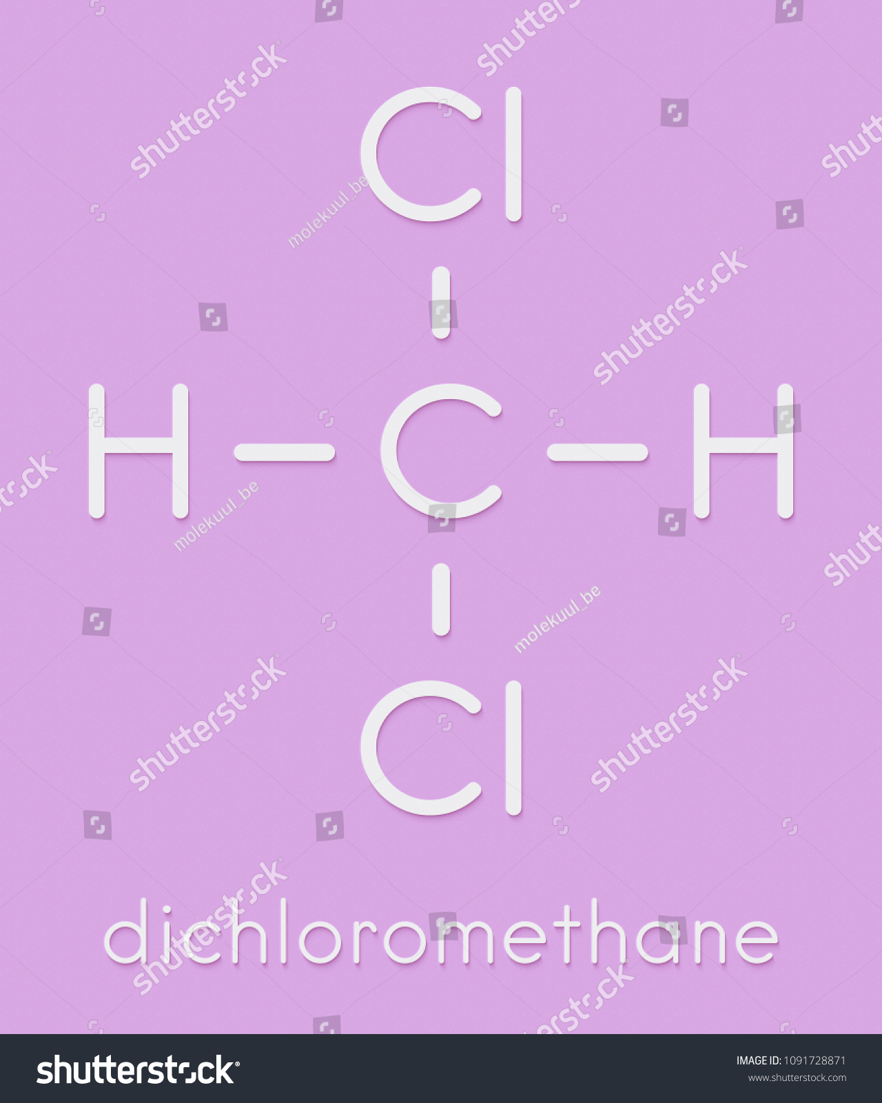 Dichloromethane Dcm Solvent Molecule Skeletal Formula Stock Illustration 1091728871 Shutterstock 8033