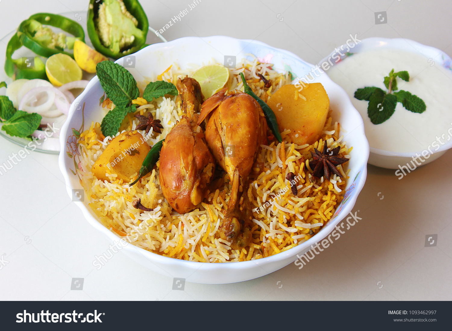 Chicken Bombay Biryani Traditional Spicy Indian Stock Photo 1093462997 ...