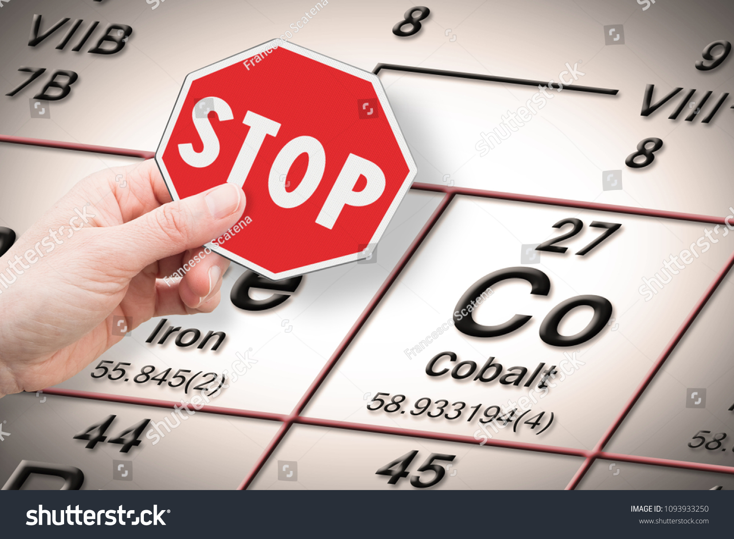 Stop Heavy Metals Concept Image Hand Stock Photo 1093933250 | Shutterstock