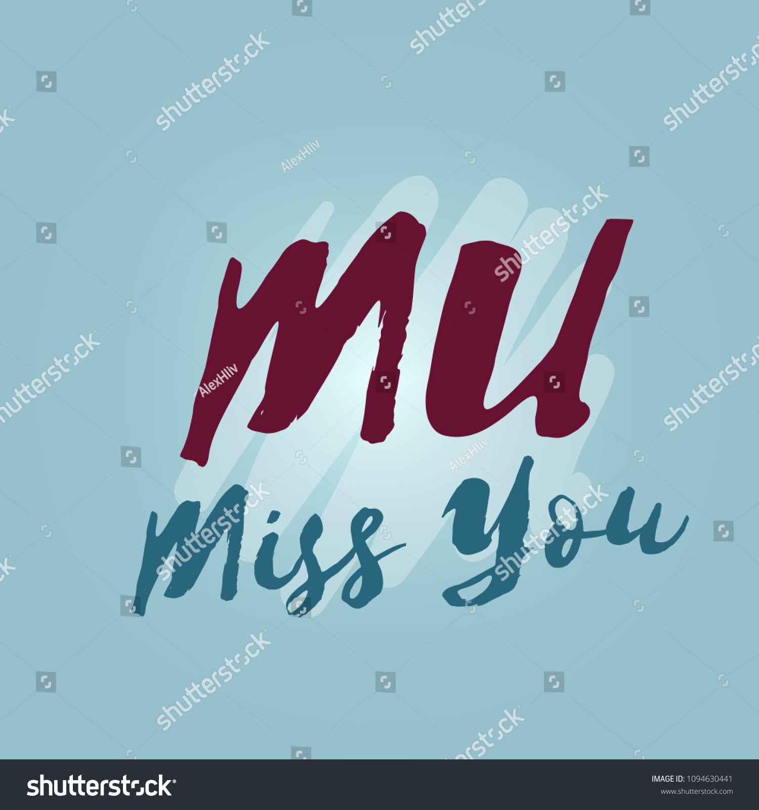 mu-abbreviation-miss-you-lettering-poster-stock-vector-royalty-free