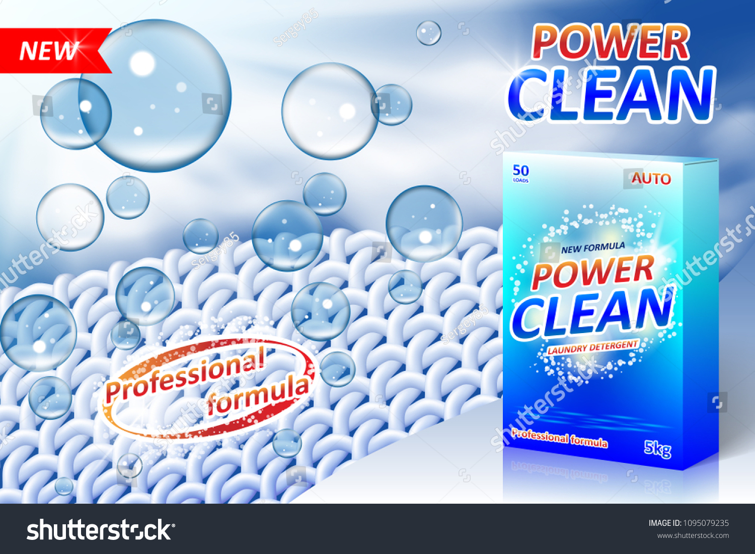 Laundry Detergent Ad Poster Stain Remover Stock Vector (Royalty Free ...