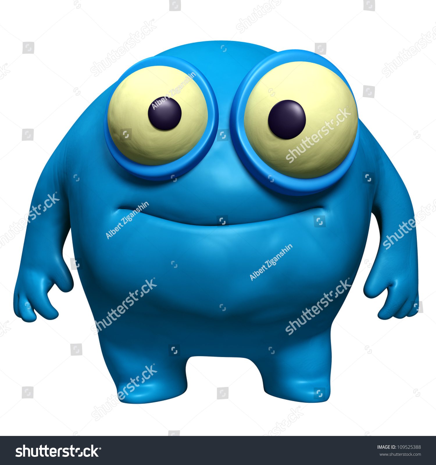 Blue Cute Freak Stock Illustration 109525388 | Shutterstock