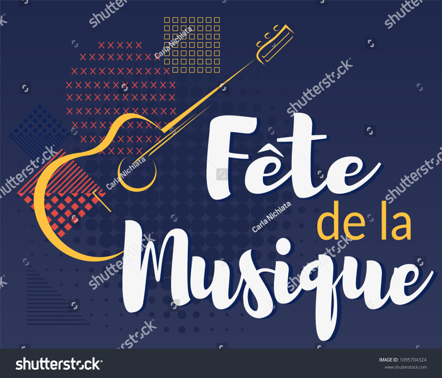 Fete De La Musique Music Festival Stock Vector (Royalty Free ...