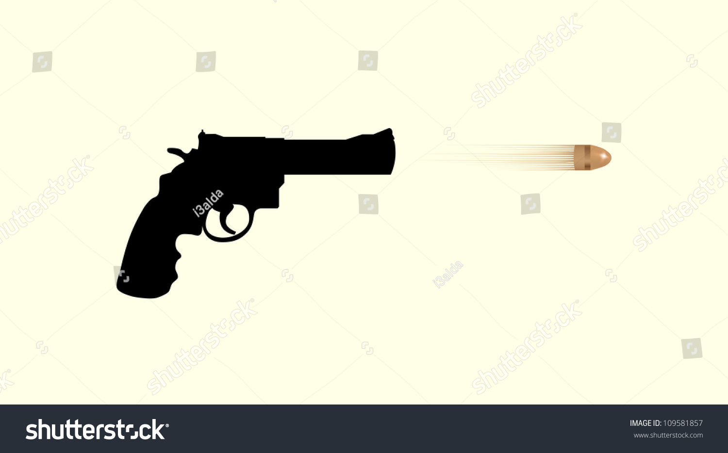 Пуля вылетающая из пистолета рисунок