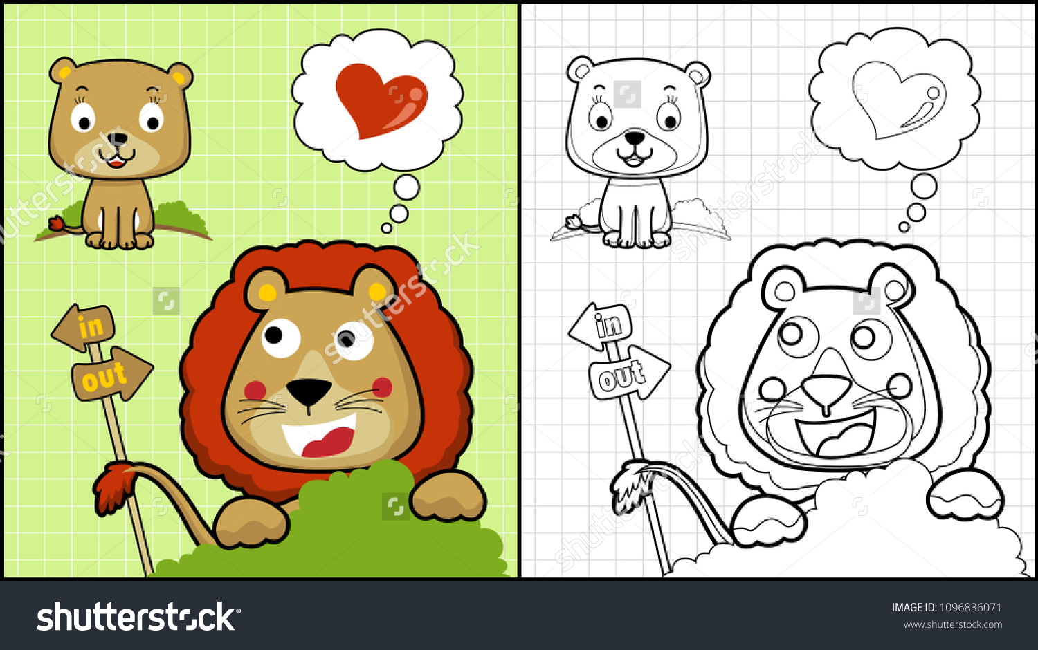 lion family coloring pages