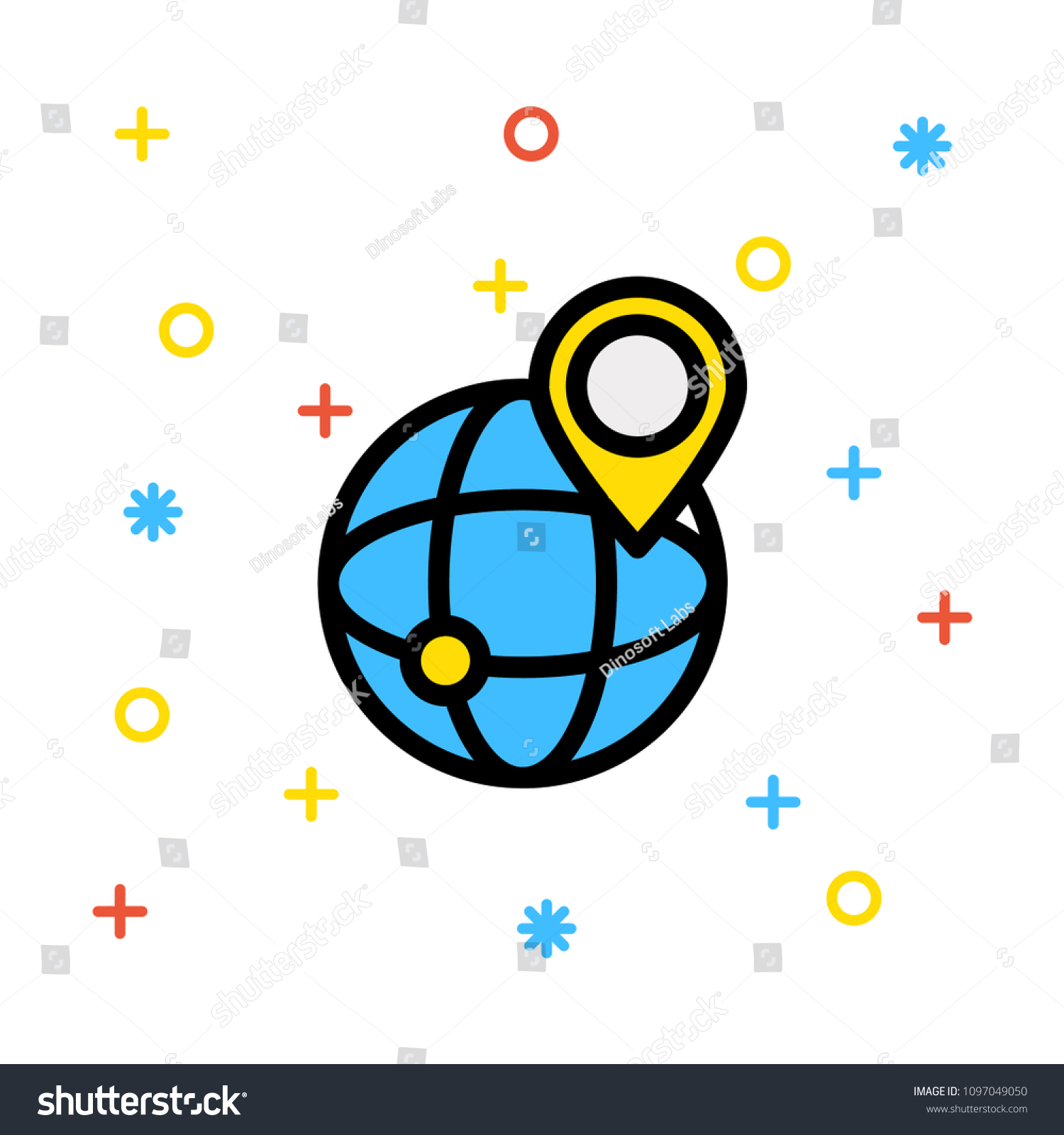 Location Earth Map Stock Vector Royalty Free 1097049050 Shutterstock 0028