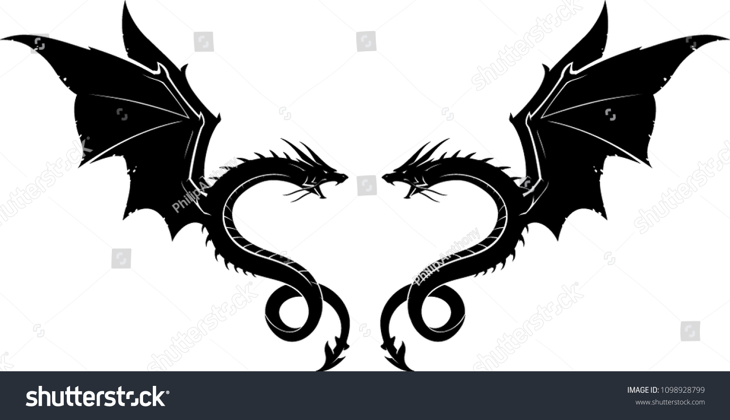 Черный дракон рисунок