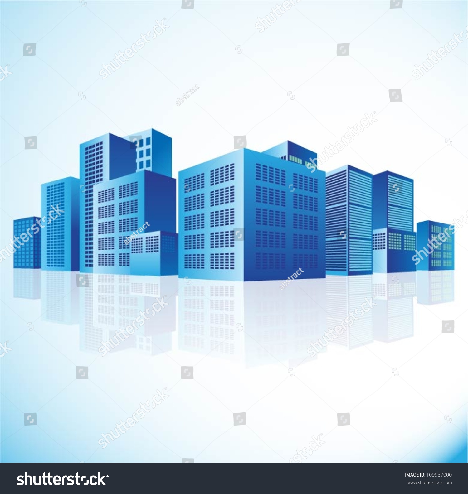 Vector City Background Stock Vector (Royalty Free) 109937000 | Shutterstock