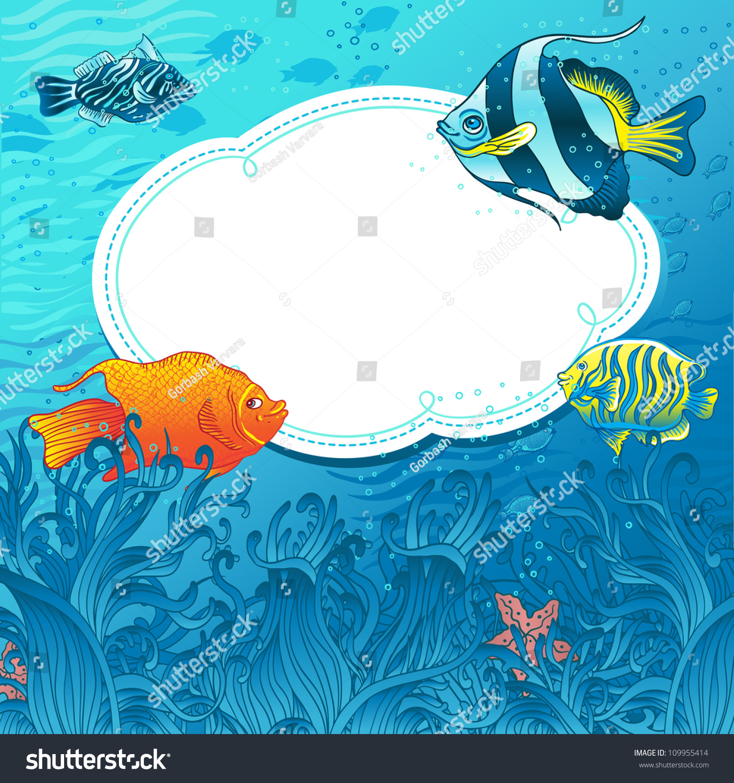 Sea Background Design Stock Vector (Royalty Free) 109955414 | Shutterstock