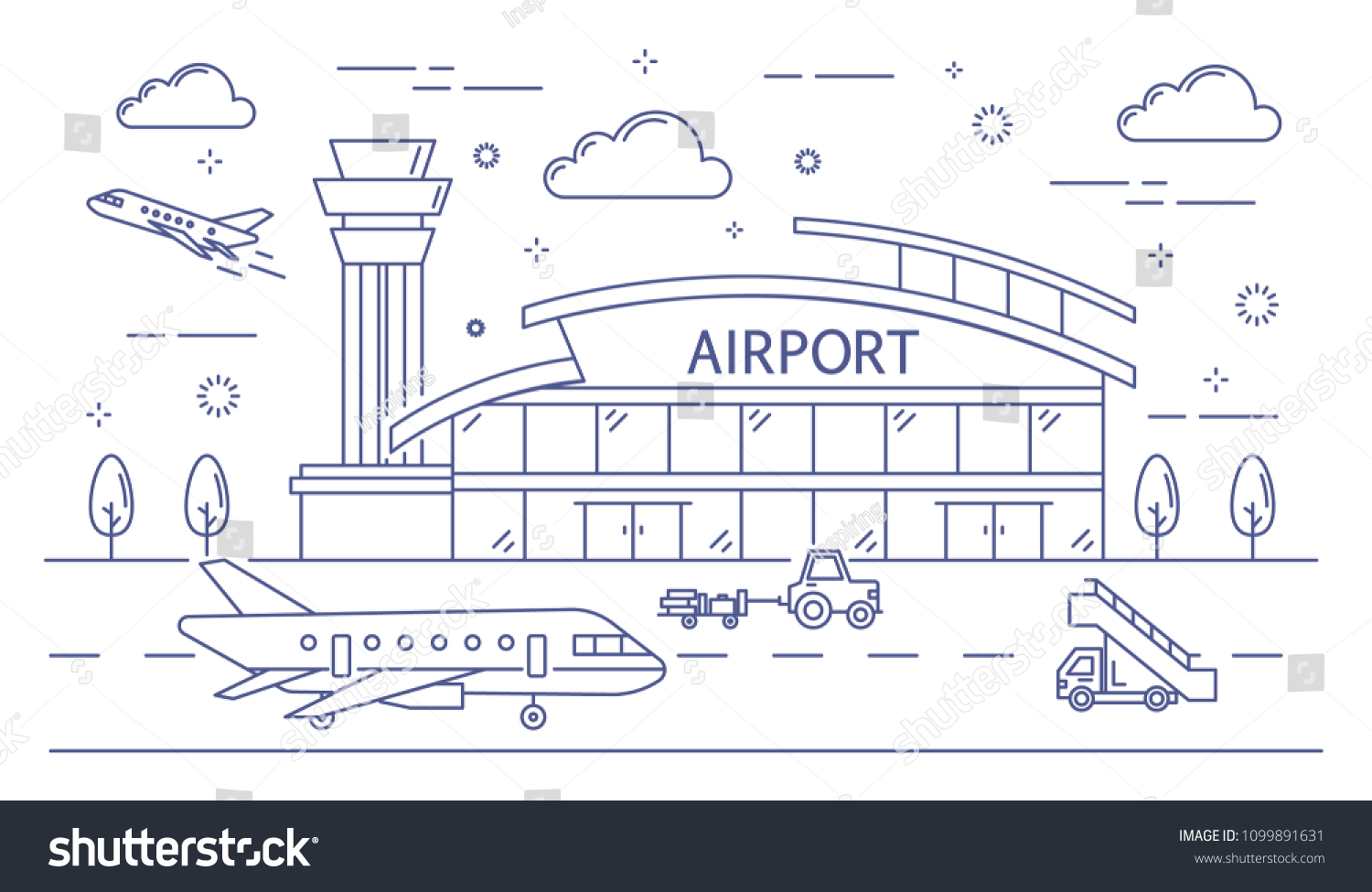 Аэропорт рисунок карандашом - 87 фото