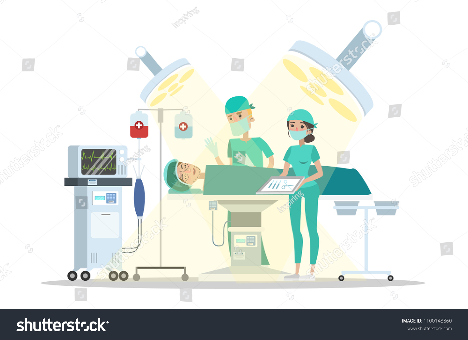 Plastic Surgery Office Ward Clinic Stock Vector (Royalty Free ...