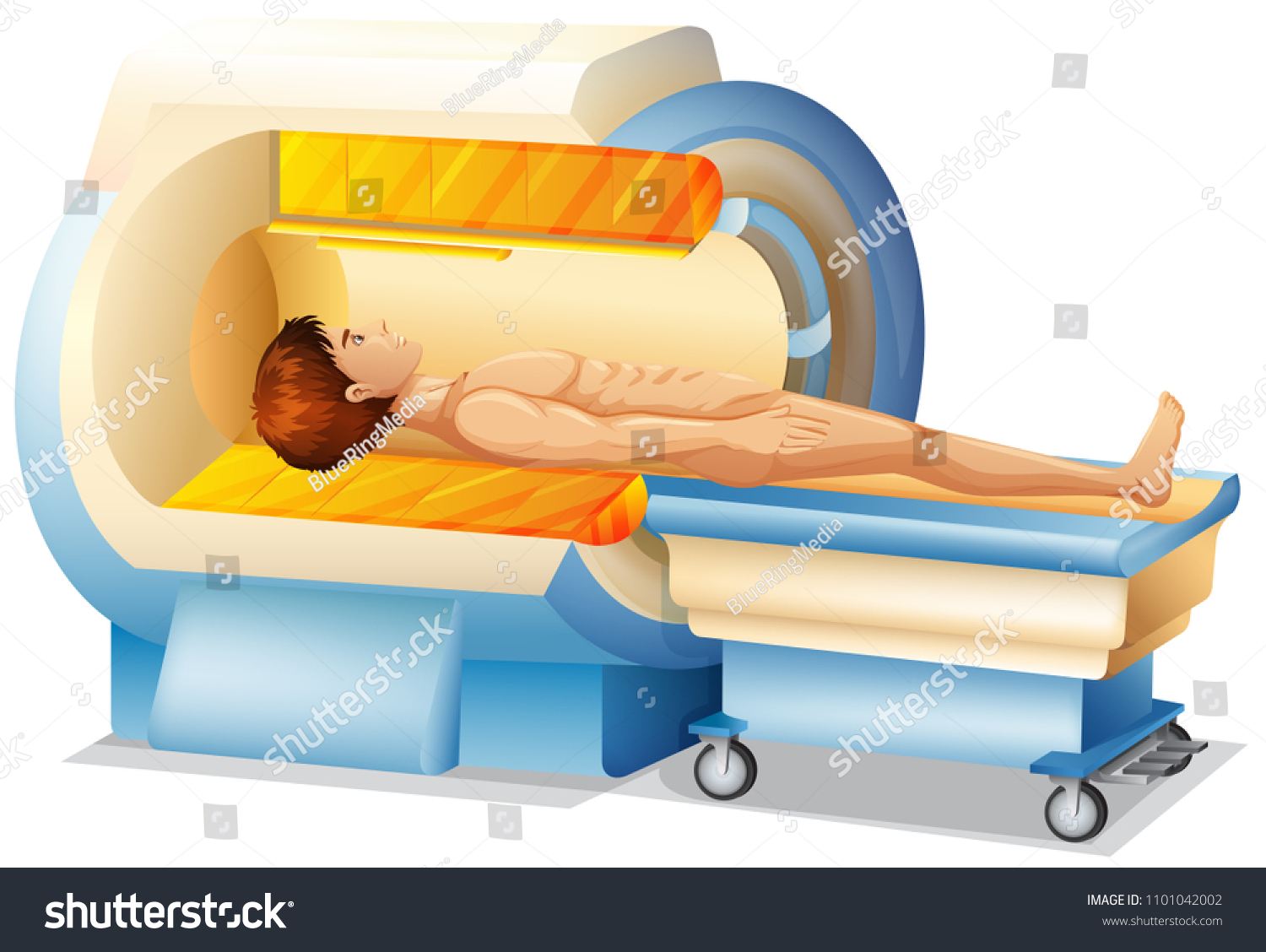 Man Mri Scanner Illustration Stock Vector (Royalty Free) 1101042002 ...