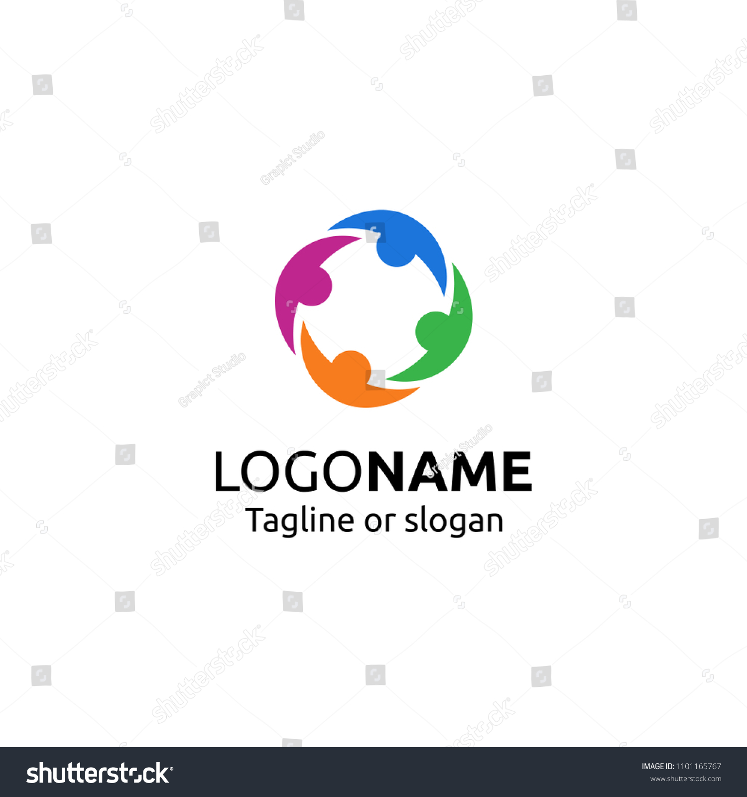 Human Social Unity Together Connection Relation Stock Vector (royalty 