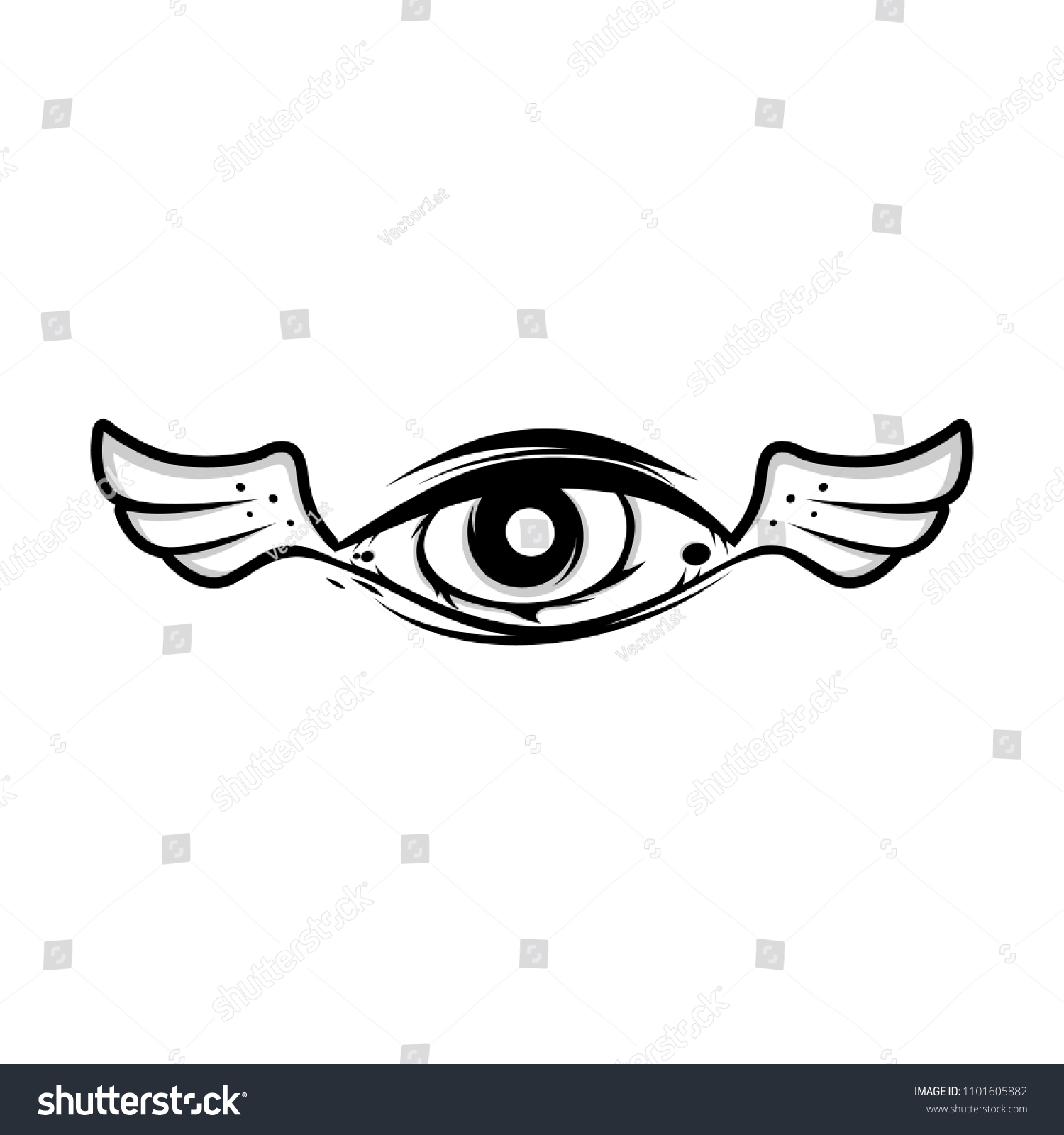 All Seeing Eye Theme Logo Template Stock Vector (Royalty Free ...