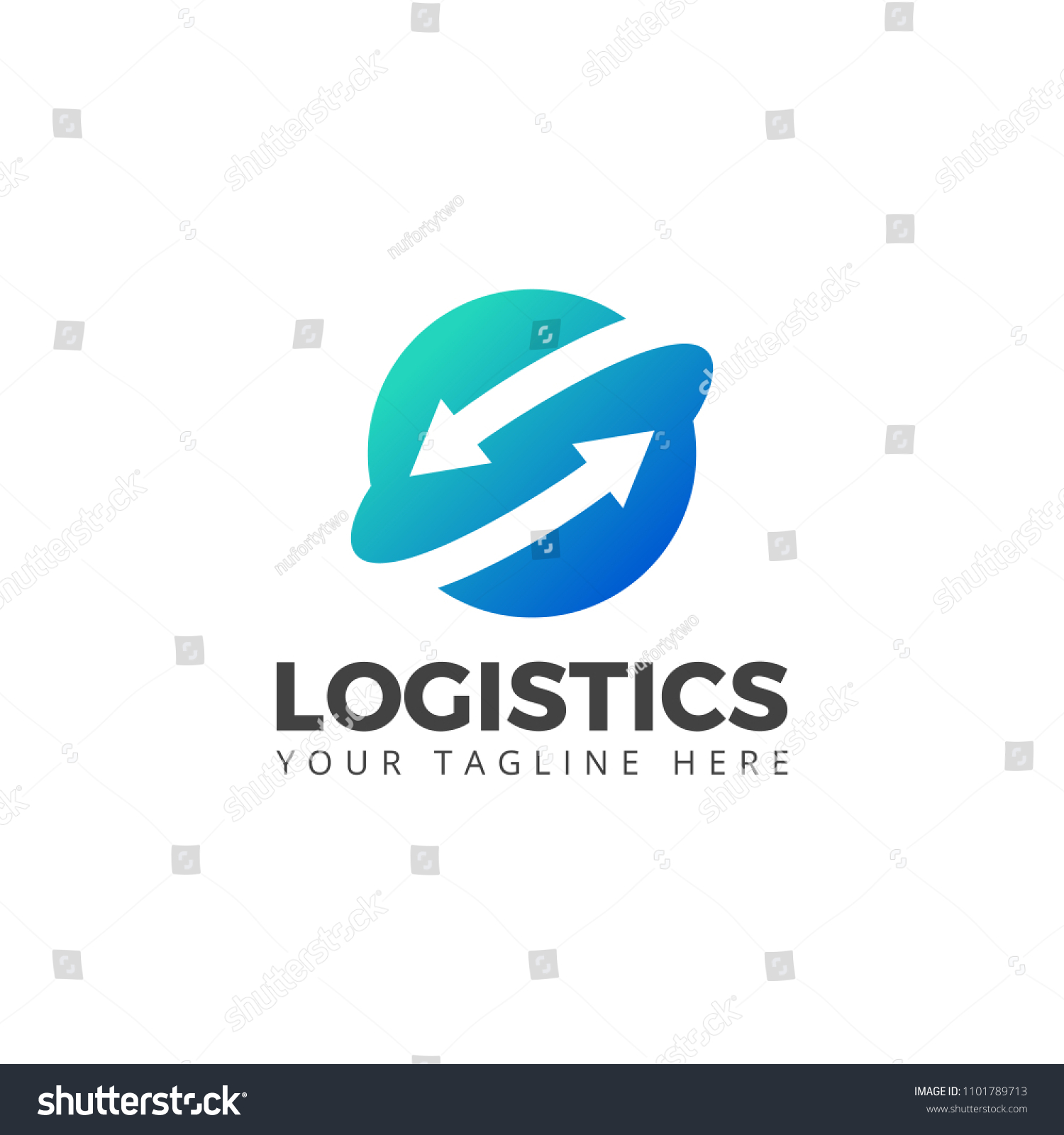 Logistic Company Logo Vector Arrow Stock Vector (Royalty Free ...