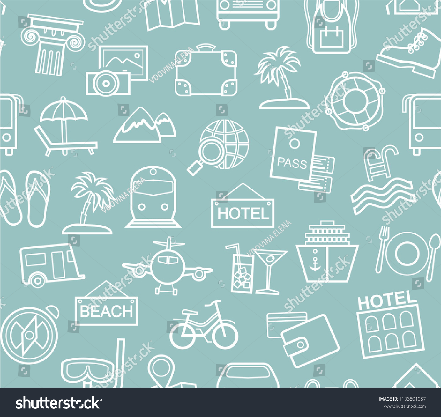 Different Types Holidays Ways Travelling Vector Stock Vector (Royalty ...