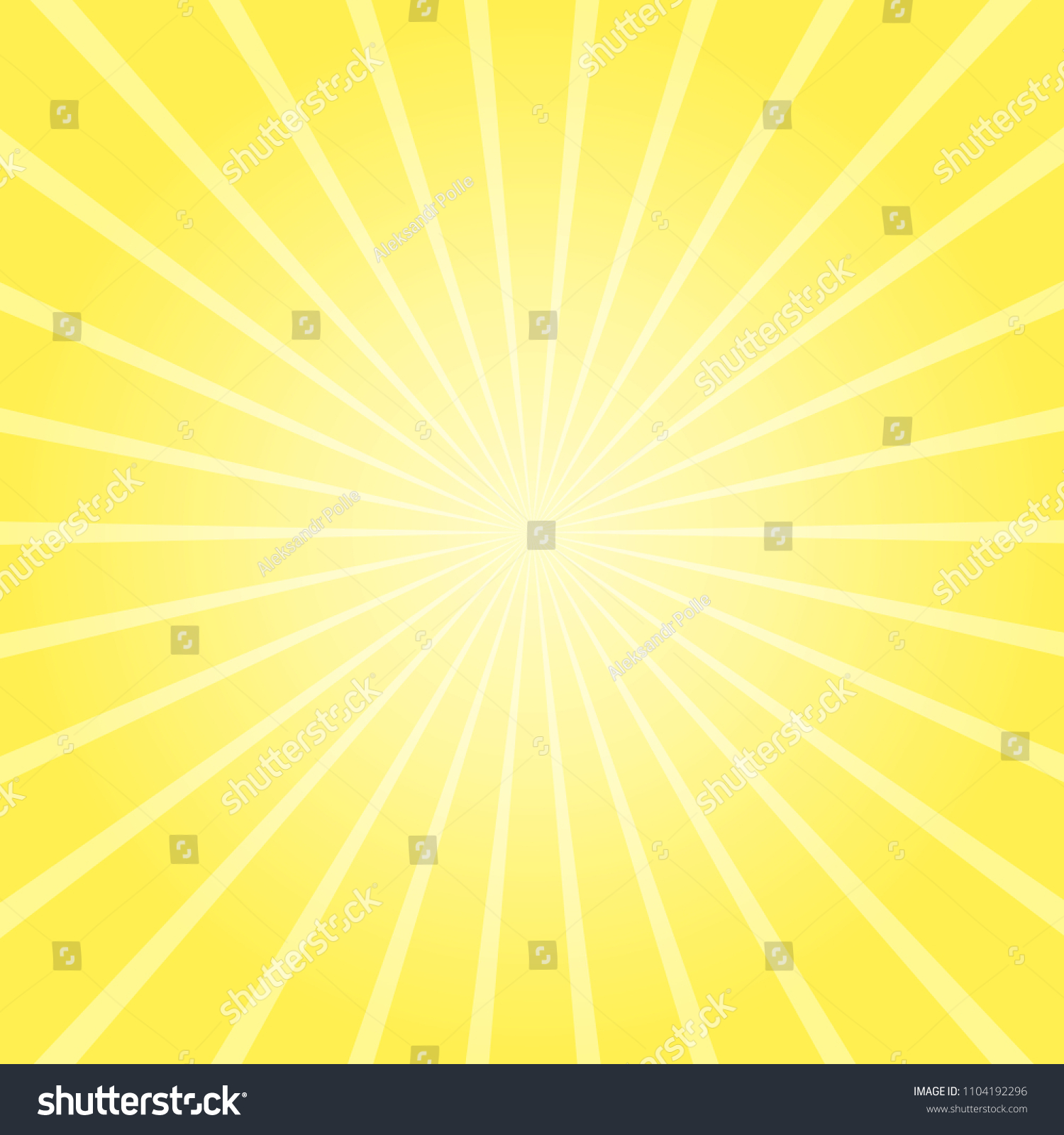 Sunburst Wallpaper Rays Yellow Orange Color Stock Vector (Royalty Free ...