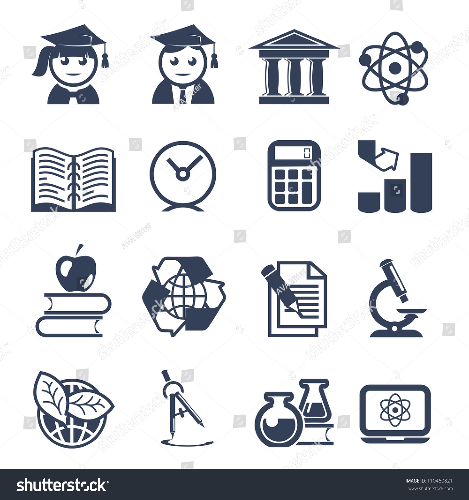 University Stock Vector (Royalty Free) 110460821 | Shutterstock