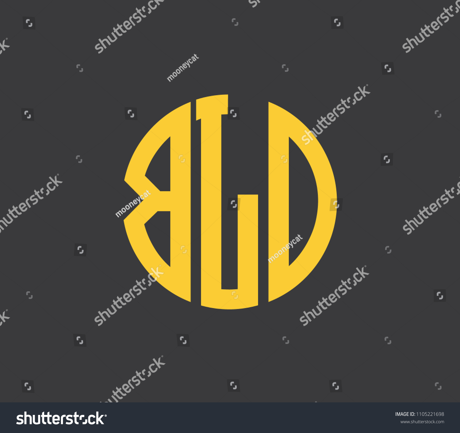 Bld Letter Alphabet Abstract Logo Vector Stock Vector (Royalty Free ...