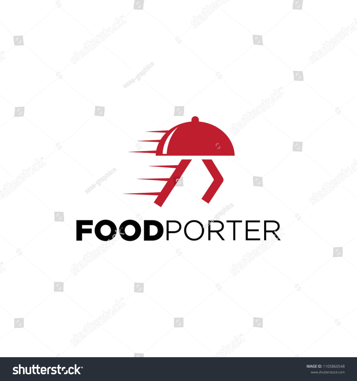 Illustration Logo Fast Food Delivery Restaurant Stock Vector (Royalty ...