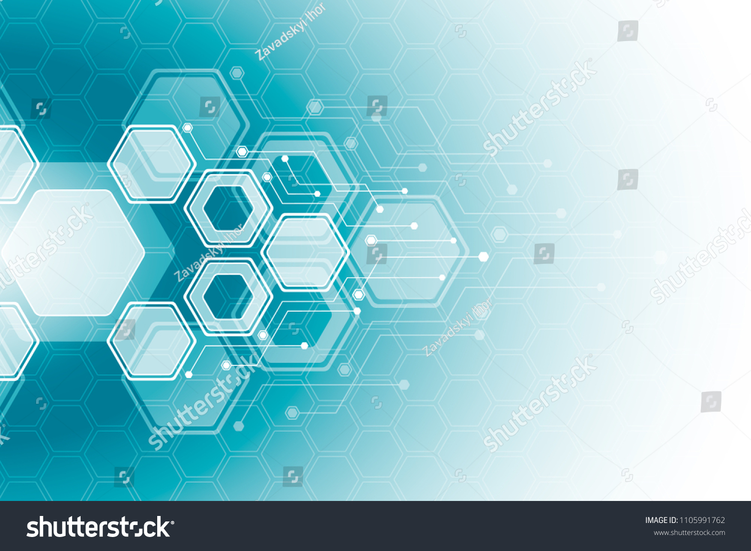 Computer Technology Business Background Hexagon Chemistry Stock Vector ...