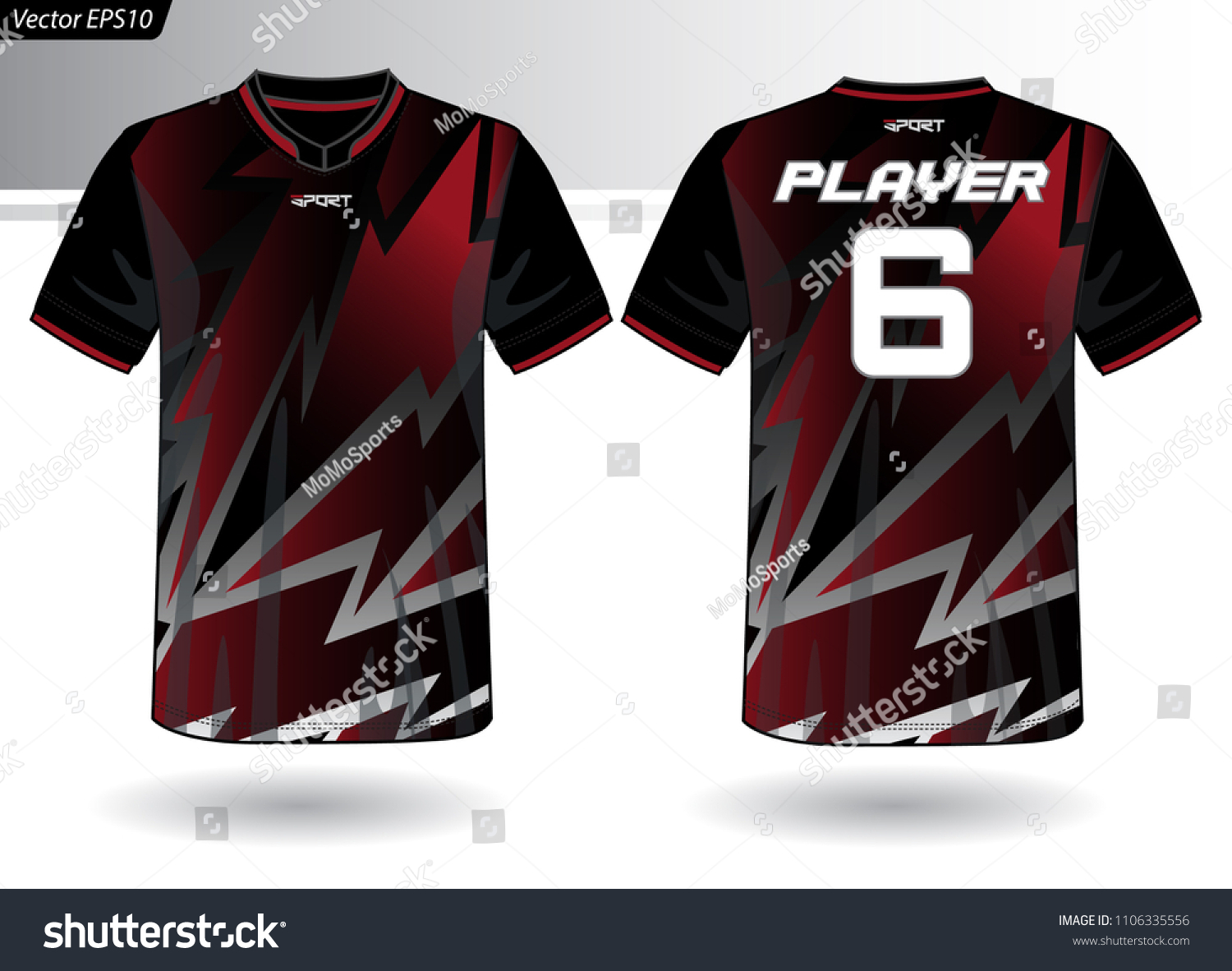 Sports Jersey Template Team Uniforms Stock Vector (Royalty Free ...