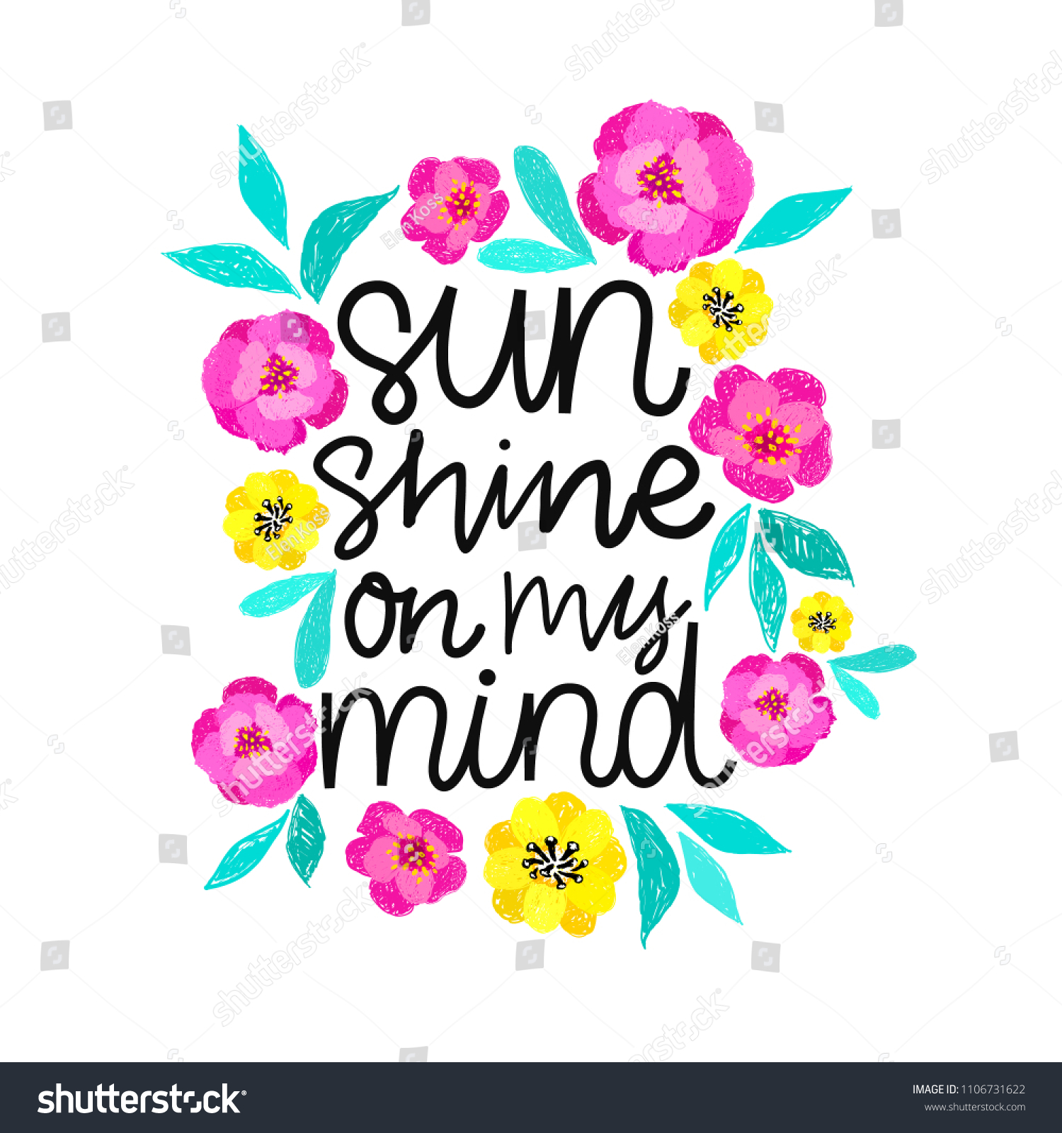 sunshine-on-my-mind-handdrawn-illustration-stock-vector-royalty-free