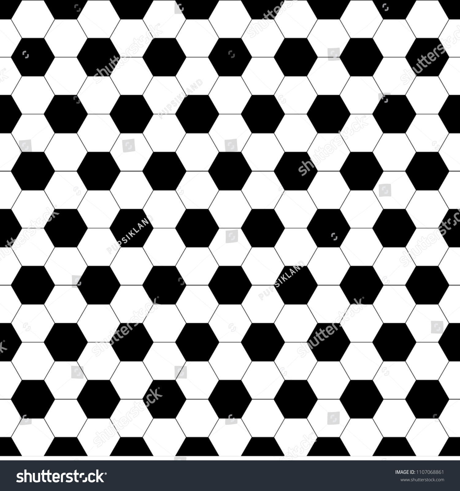 Hexagonal Black and White pattern