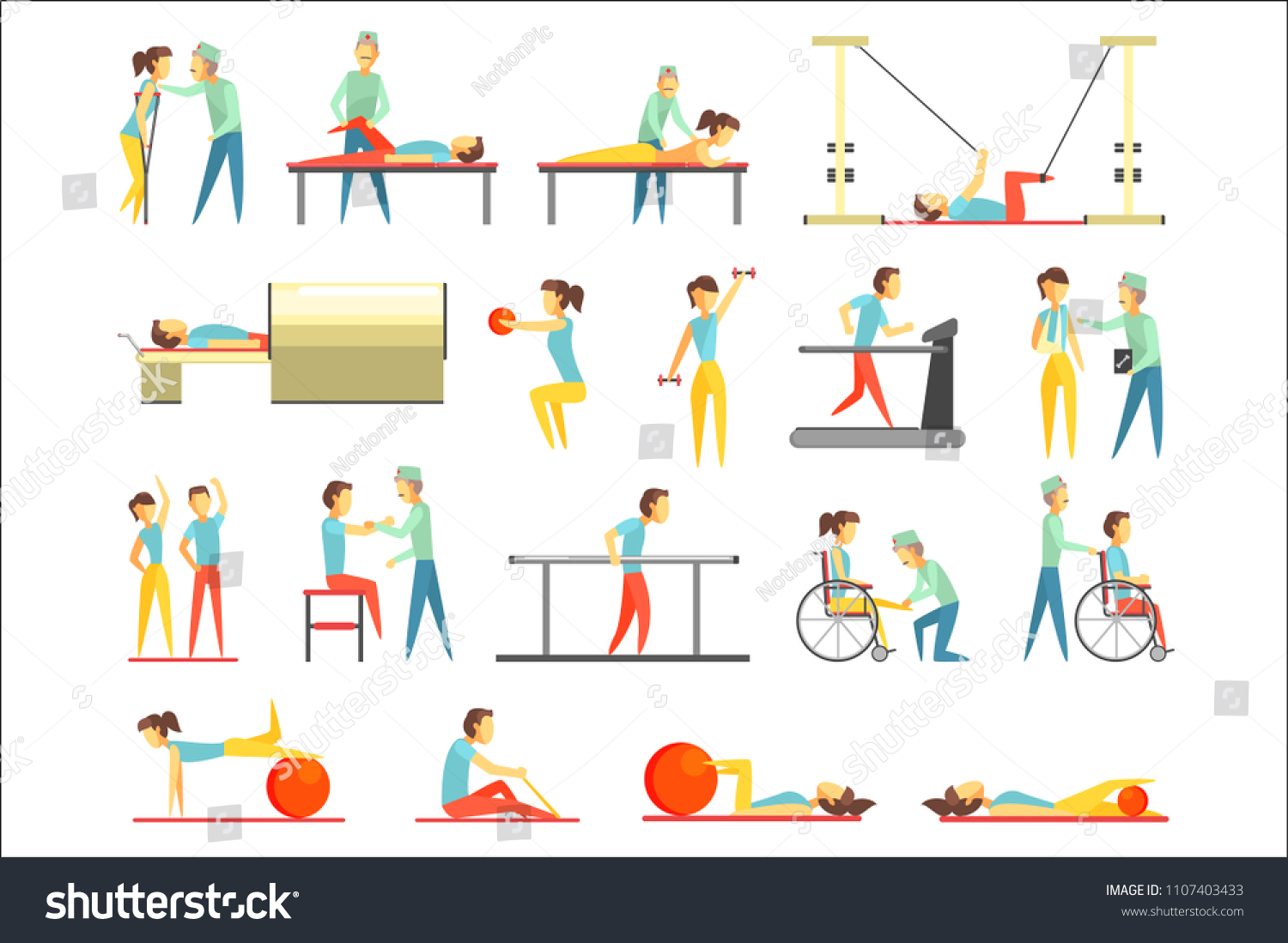 Physical Therapy Infographic Illustration Stock Vector (Royalty Free ...