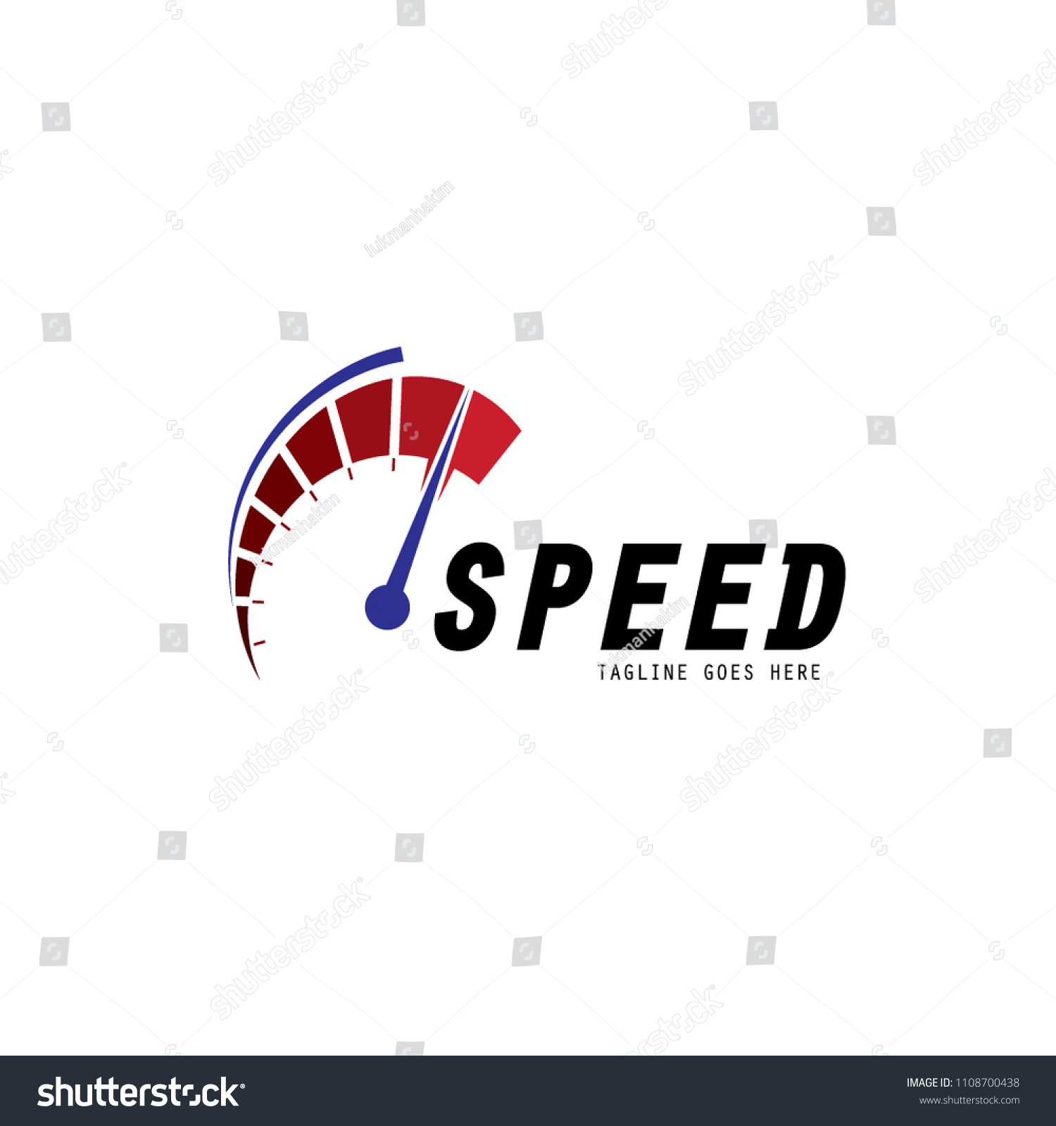 Speed Logo Icon Vectpr Template Stock Vector (Royalty Free) 1108700438 ...