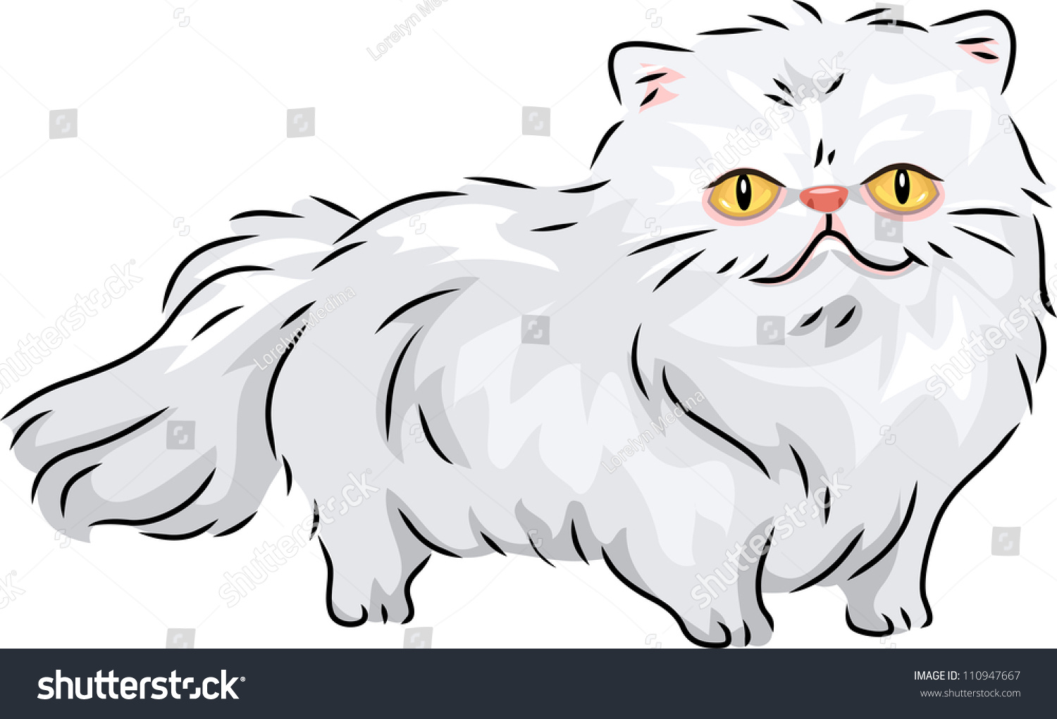 Персидский кот вектор