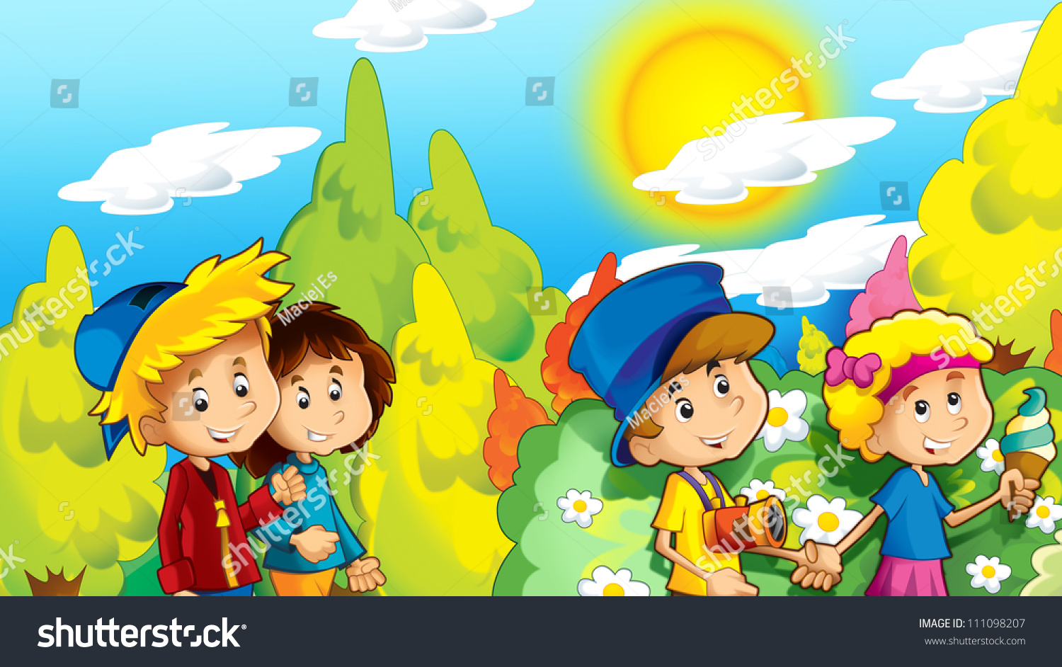 school trip cartoon images