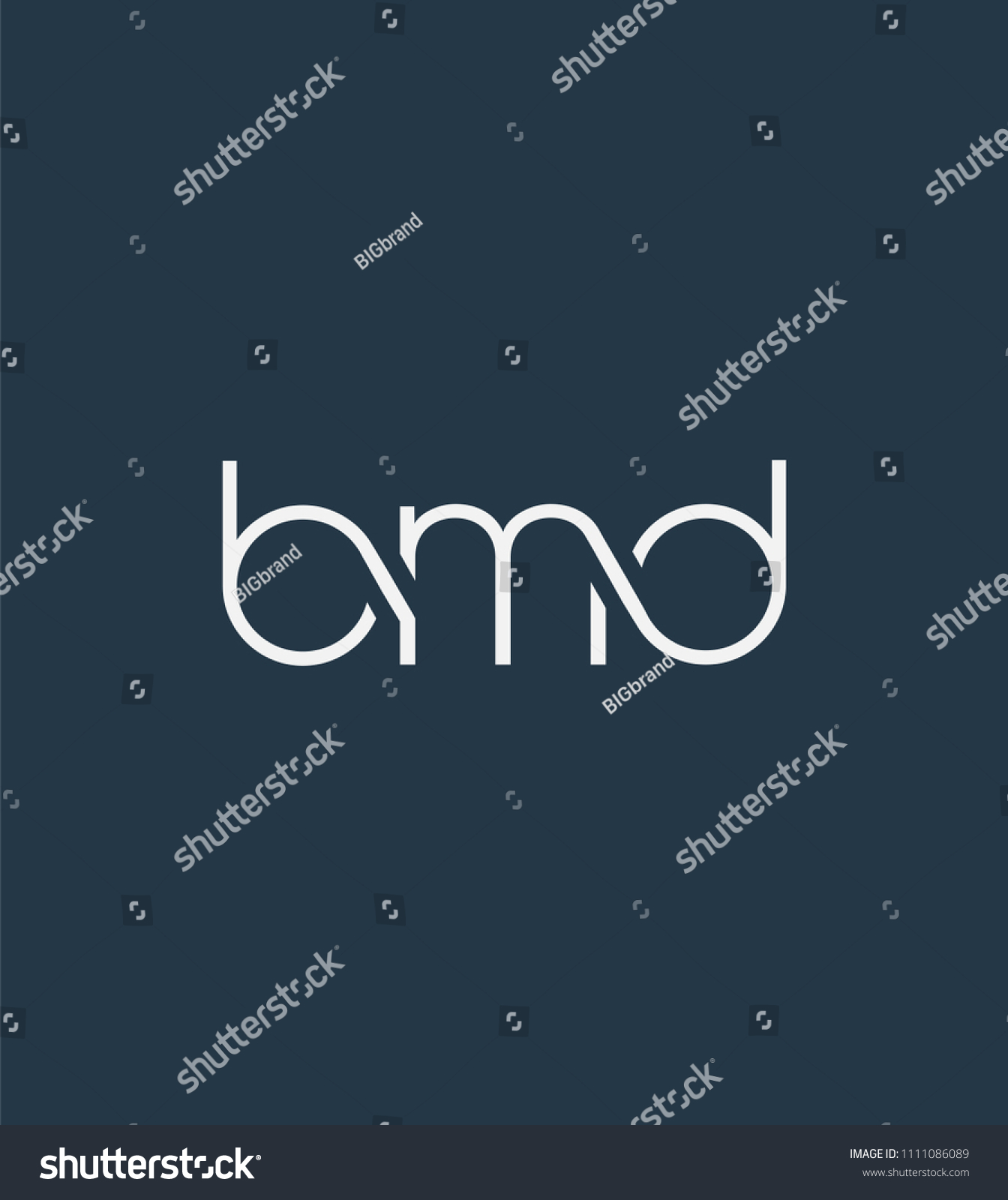 Letters Bmd Joint Logo Icon Vector Stock Vector (Royalty Free ...