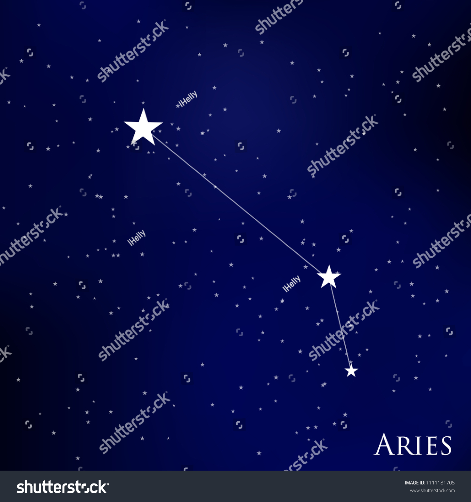 Constellation Musca Starry Sky Stock Vector (Royalty Free) 1111181705 ...