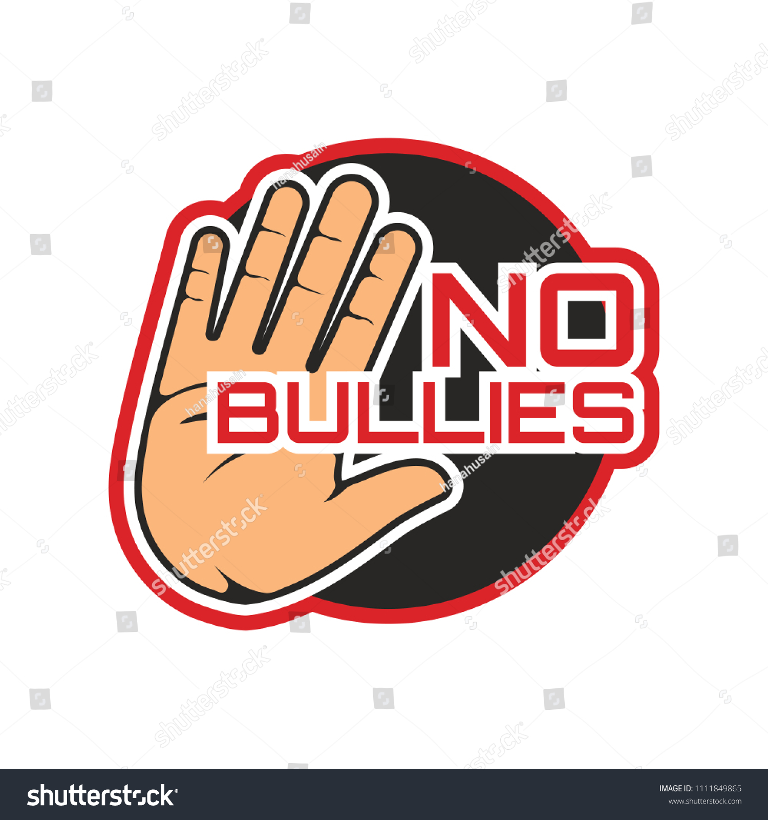 Stop Bullying No Bullying Logo Vector Stock Vector (Royalty Free ...