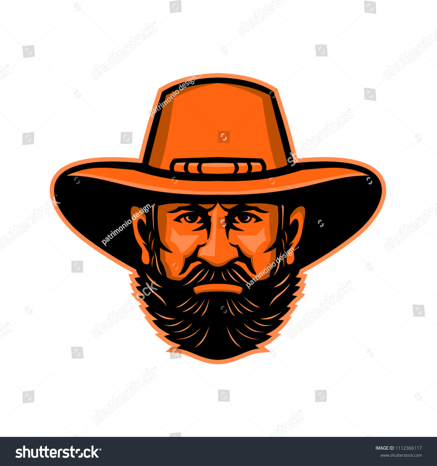 Mascot Icon Illustration Head General Ulysses Stock Vector (Royalty ...