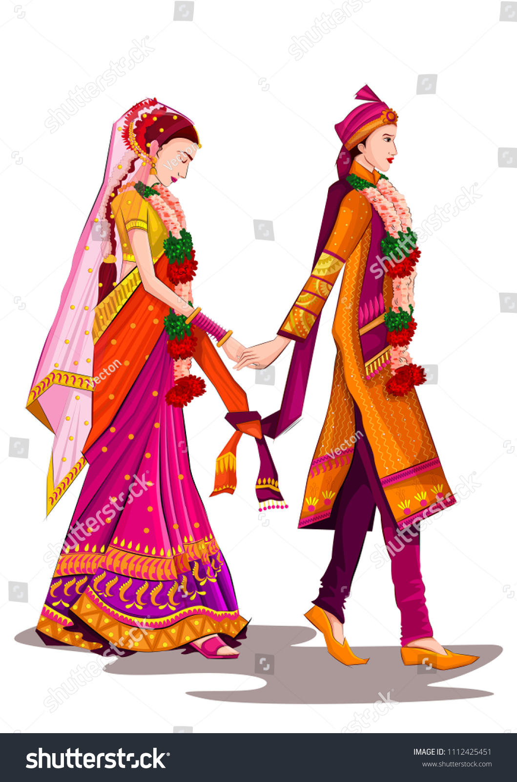 indian wedding vector