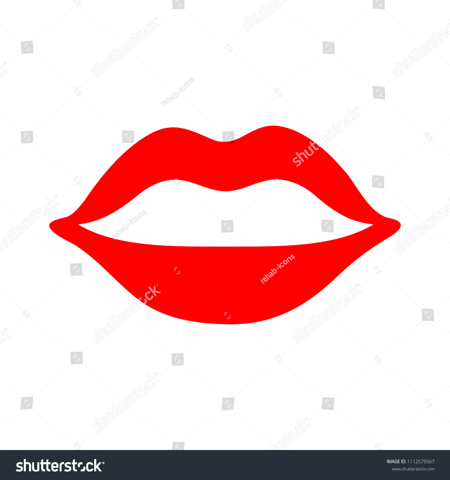 Vector Sexy Mouth Lips Illustration Sexy Stock Vector Royalty Free 1112579567 Shutterstock