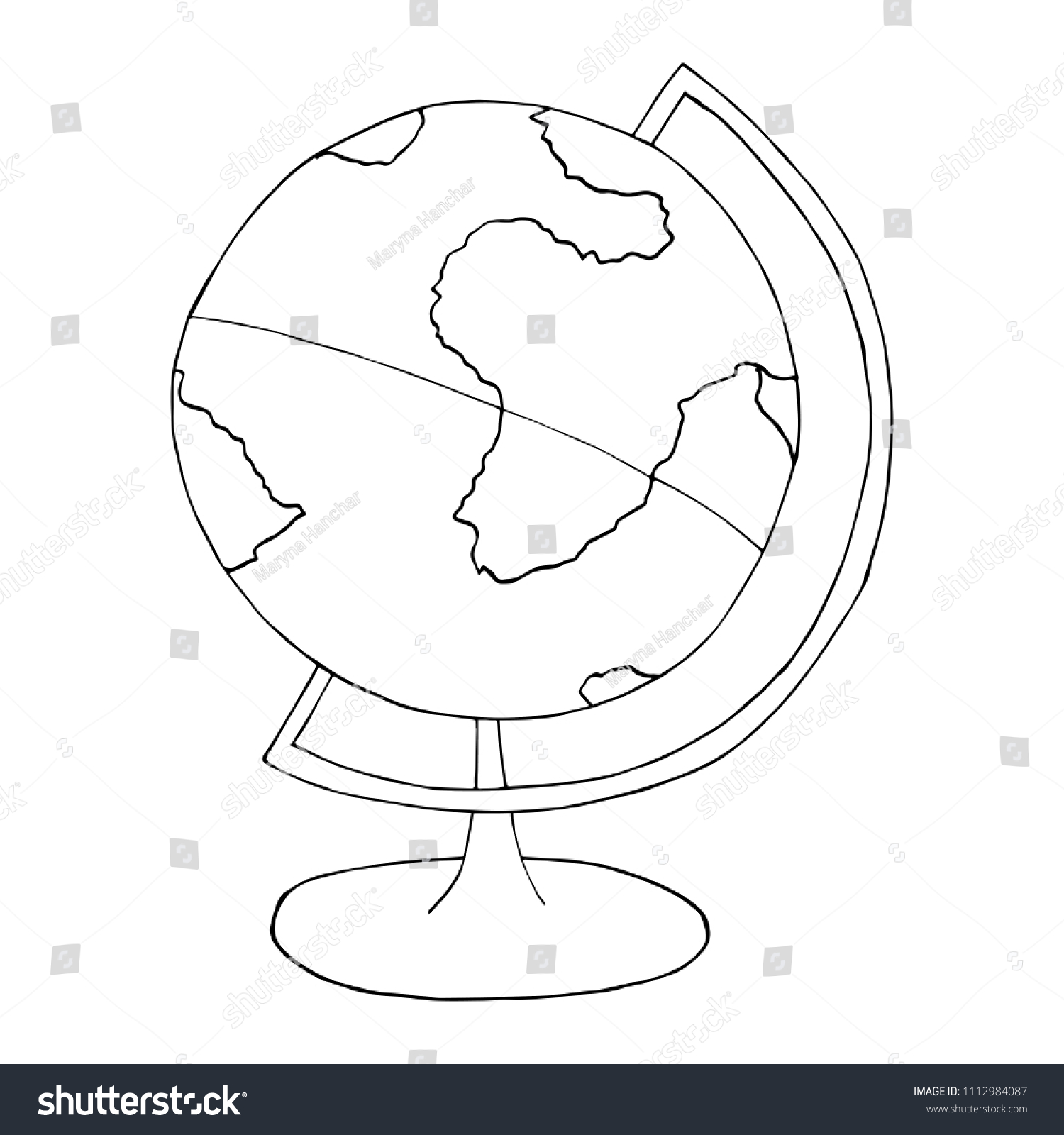 Рисунок глобуса для детей 1 класс