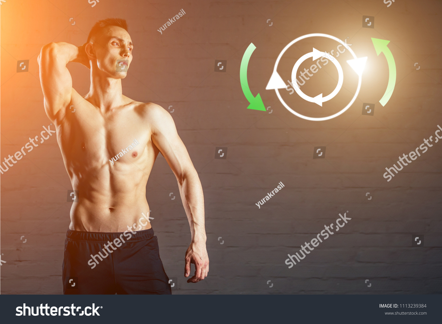 Sexy Naked Man Without Clothes Demonstrates Stock Photo Shutterstock