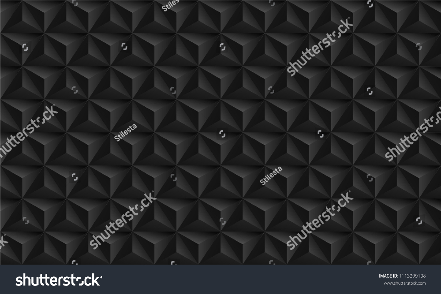 Black Abstract Background Triangle Pattern Luxury Stock Vector (Royalty ...