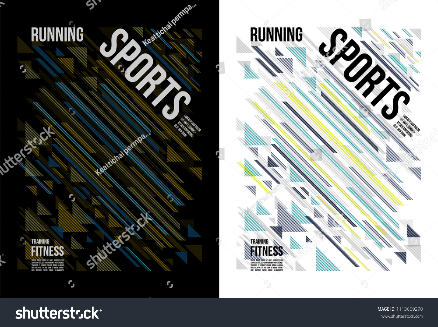 Tshirt Design Sports Running Fitness Wear Stock Vector (Royalty Free ...