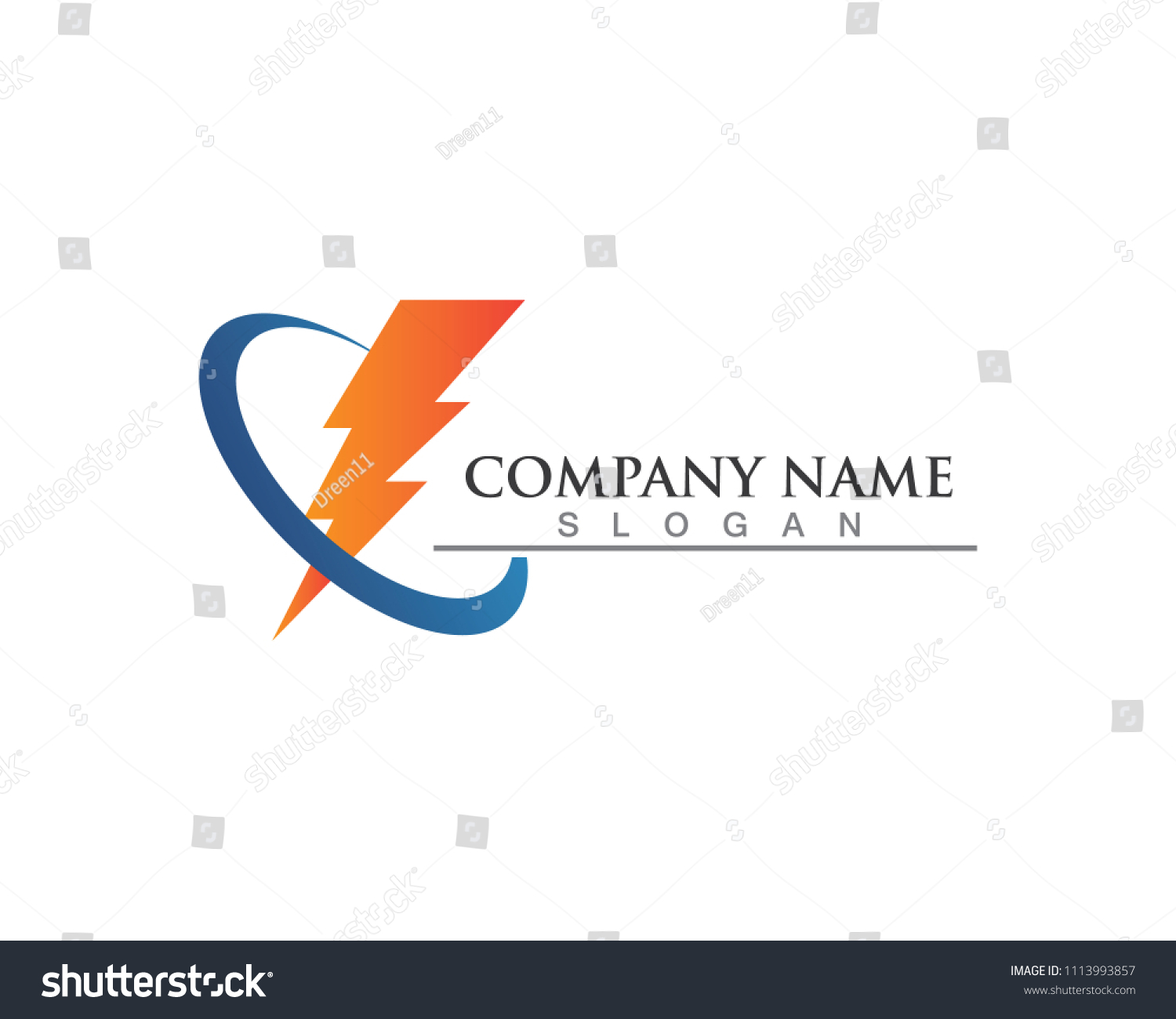 Lightning Logo Icon Symbols Stock Vector (Royalty Free) 1113993857 ...