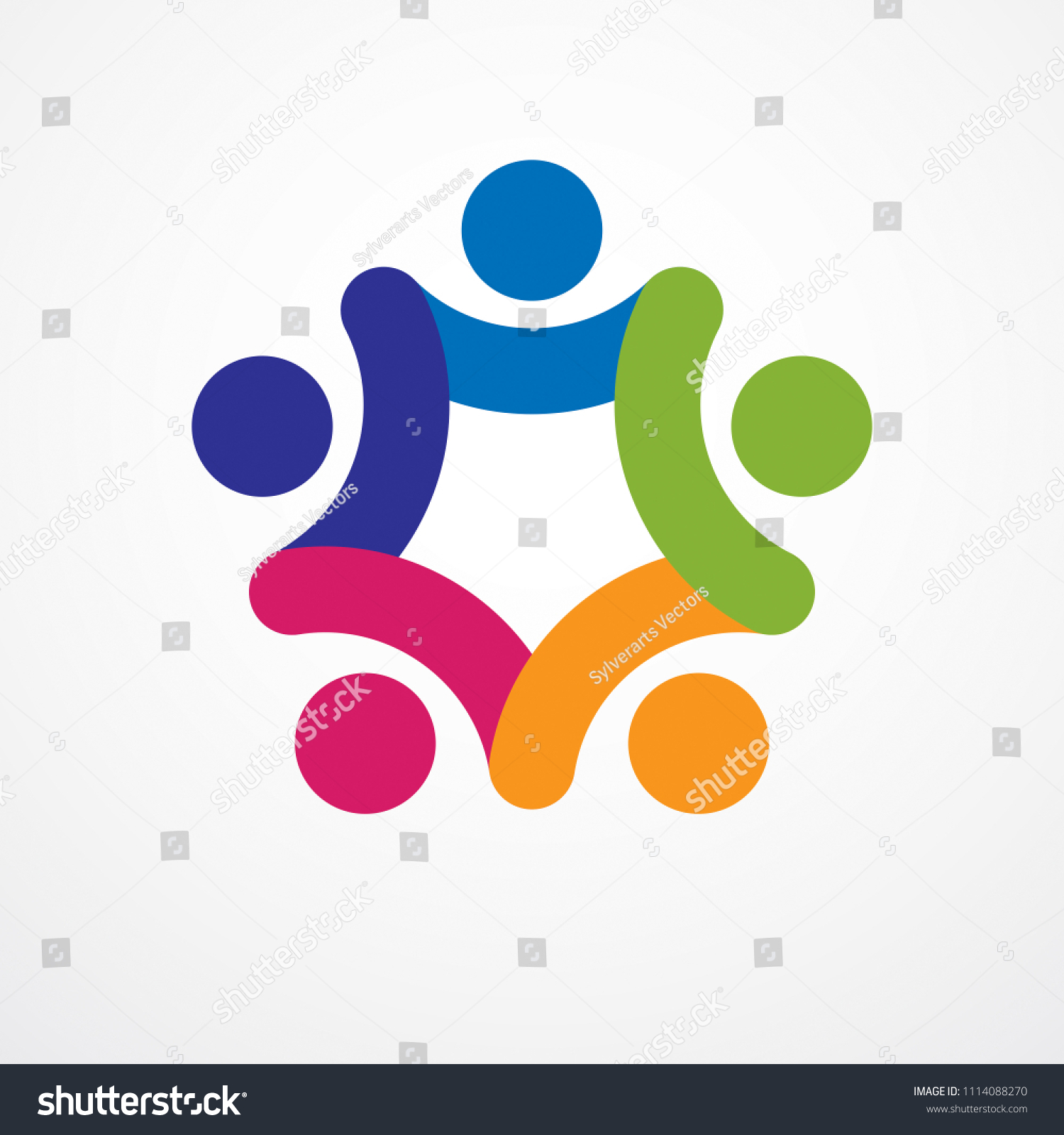 Teamwork Businessman Unity Cooperation Concept Created Stock ...